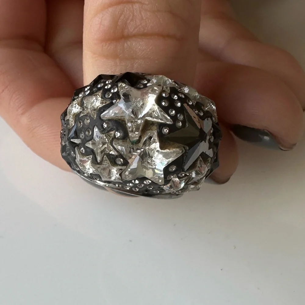 Swarovski Women's Metallic Crystal Star Dome Ring